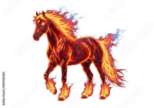 Fire horse vector illustration