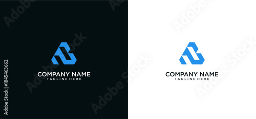 NB Initial Letter Modern Unique Logo for Clothing Brand Fashion Logo 