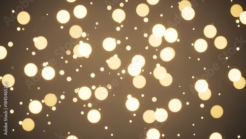 Warm Golden Bokeh Lights Abstract Background