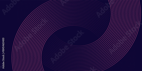 Futuristic abstract background. Glowing circle lines design. Swirl circular lines element. Future technology concept. Horizontal banner template. Suit for cover, banner, website. line circle modern