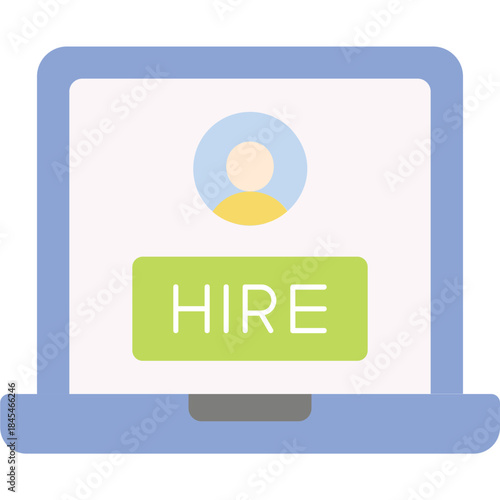 Online Hiring Illustration