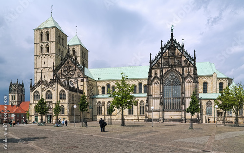 Munster, Germany. Munster Cathedral or St. Paul's Cathedral. The foundation stone for the present cathedral was laid in 1225. The cathedral was consecrated on September 30, 1264.