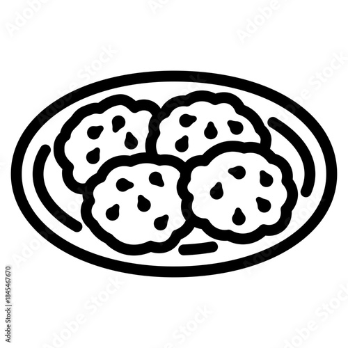 Plate of Cookies Icon