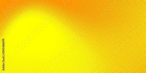 orange halftone background design. abstract orange and yellow dot background.