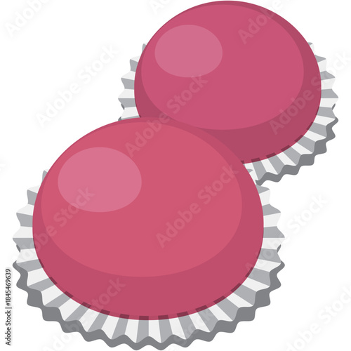 Steamed Mi Ku Buns vector.