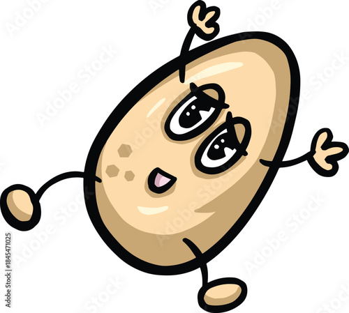 Funny cartoon egg eggs character mascots vector