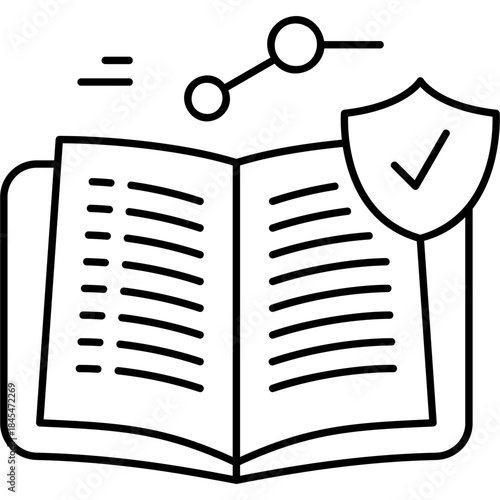 Line Art Compliance Guide Icon