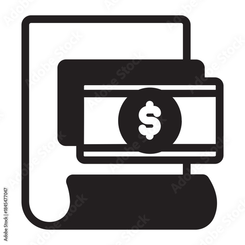 money glyph icon