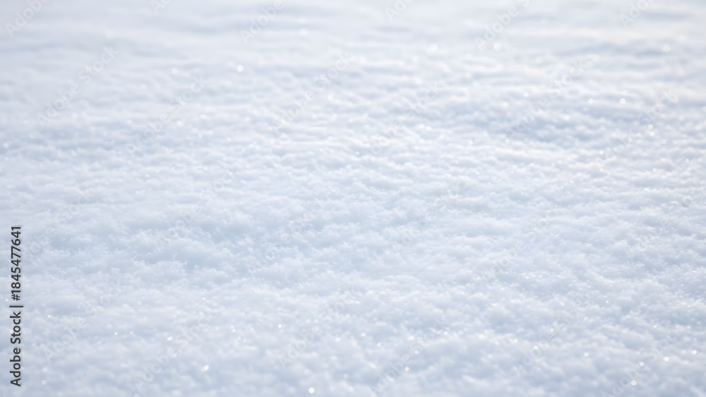 Obraz premium Close-up Texture of Fresh Fluffy Snow in Bright Sunlight