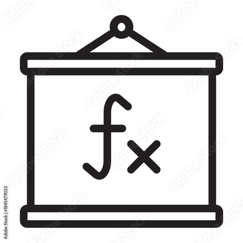 maths line icon