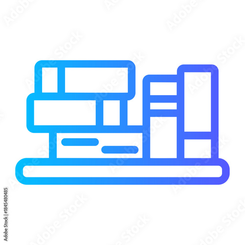 bookshelf gradient icon