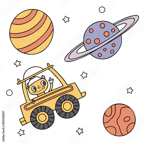 space rocket vector illustration