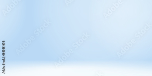 Blue studio room. Limbo light background. Abstract 3d backdrop for product presentation. Minimal wall scene. Showcase, promotion display modern