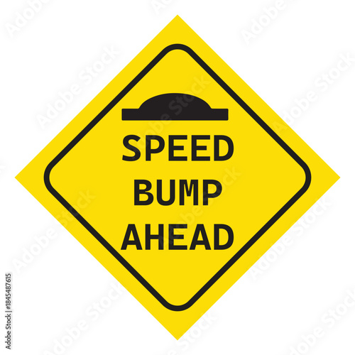 speed bump sign Victor Illustration