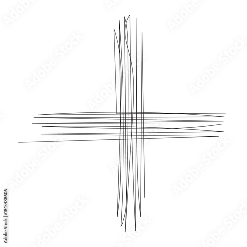 Good Friday continuous line art drawing of vector illustration