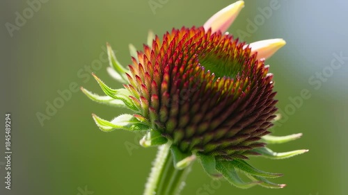 Wallpaper Mural Echinacea Bud Macro Backlit Detail Torontodigital.ca
