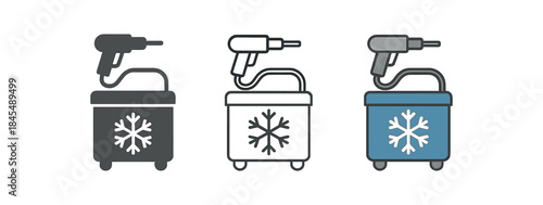 cryosurgery mobile cryosurgery suitcase with snowflake logo on front