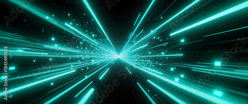 Arcade Loading Screen Neon Cyan Speed Banner.