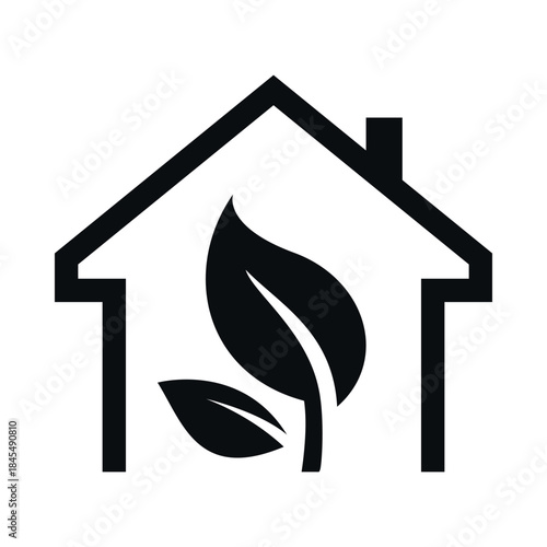 The Eco-Home icon features a house with a leaf inside, emphasizing the theme of sustainable living and environmental awareness.