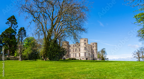 Lulworth, Dorset, England, UK: Wareham Castle; medieval Lulworth castle on the Jurassic coast