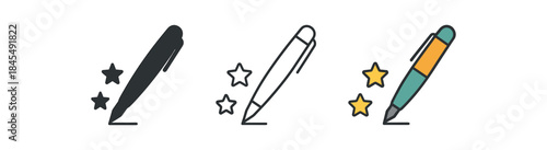 gratitude practice pen writing small shapes