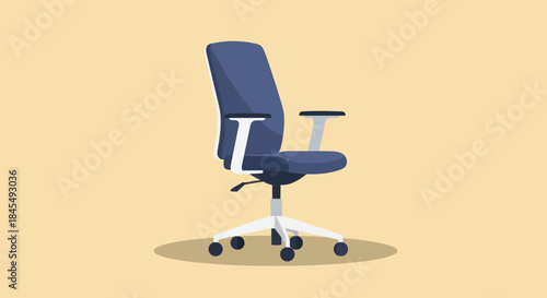 Modern ergonomic office chair against a plain background.