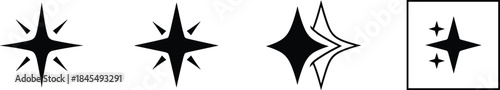 Three black vector illustrations of opened and angled scissors, symbolizing cutting, hairdressing, office work, tailoring, and crafting in a simple, professional graphic design.
