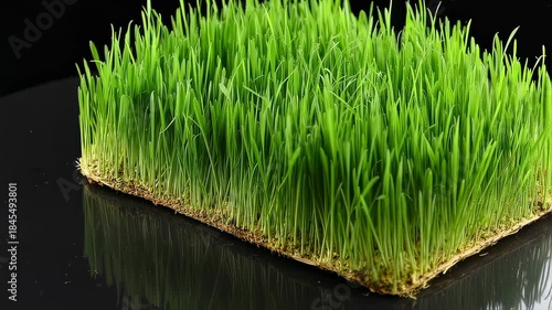 Minimal Wheatgrass Studio Packshot Macro