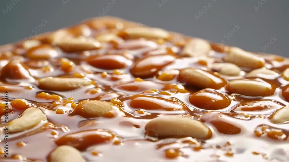 custom made wallpaper toronto digitalExtreme Macro Peanut Brittle Surface