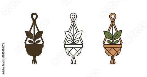 eco craft macrame plant hanger