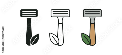 sustainable beauty metal razor minimal