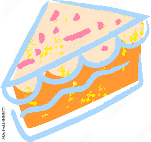 Crayon Cake Slice