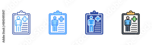 Medical Information Icon, Multi Styles Icon Set
