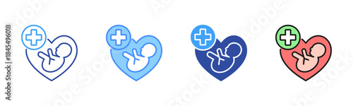 Pediatric Icon, Multi Styles Icon Set