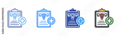 Gynecology Icon, Multi Styles Icon Set