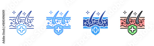 Dermatology Icon, Multi Styles Icon Set