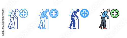 Geriatric Icon, Multi Styles Icon Set