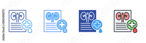 Nephrology Icon, Multi Styles Icon Set