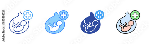 Obstetric Icon, Multi Styles Icon Set