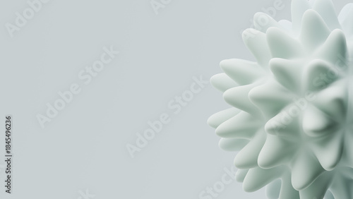 Tableau sur toile 3D rendering of a textured organic shape designed to resemble a natural form in