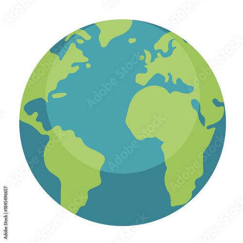 World globes maps  Europe, Asia, North and South America, Oceania, Africa globe maps. Earth globe icons isolated on blue background. Vector illustration.
