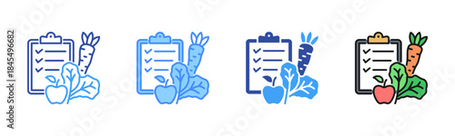 Nutrition Icon, Multi Styles Icon Set