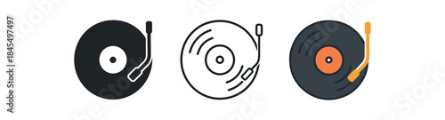 analog joy vinyl record with stylus