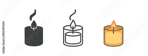 cozy home life scented candle with smoke trail