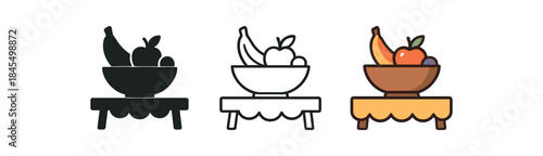 cozy home life fruit bowl centerpiece on table