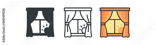 cozy home life morning sunlight through curtains