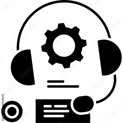 Glyph Solid Support Option Icon