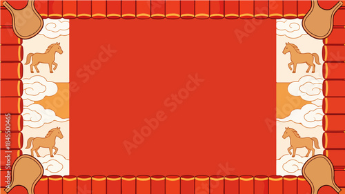Background of the Year of the Horse Poster