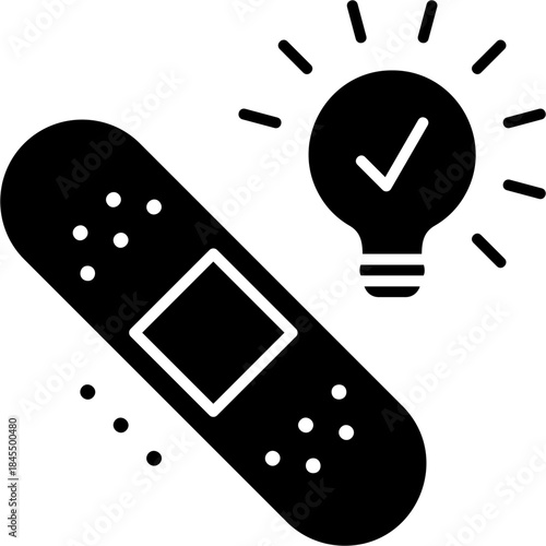 Glyph Solid Easy Patch Icon