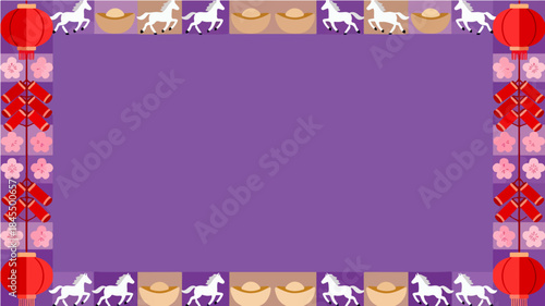 Background of the Year of the Horse Poster